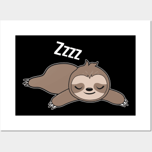 Sleeping Sloth Posters and Art